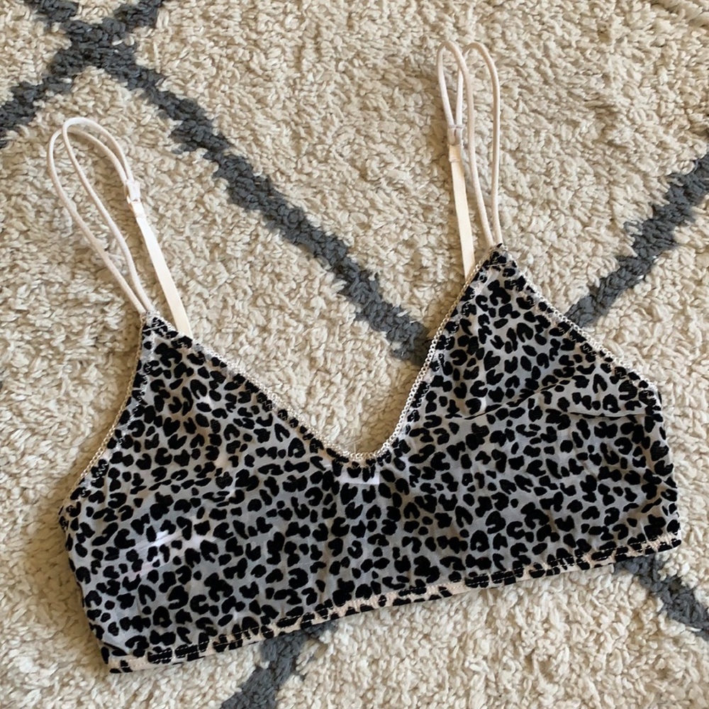 NWOT Out From Under Leopard Bralette Urban Outfitters